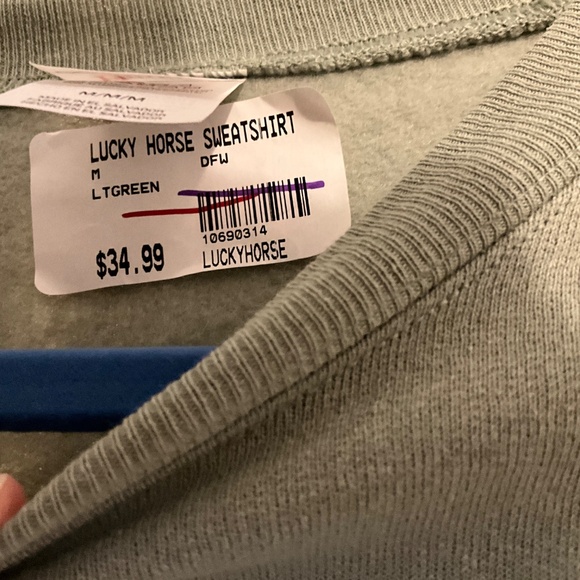 Hayes Eco, smart, lucky, horse, sweatshirt, size, medium - Picture 4 of 4